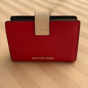 Michael Kors Wallet Small Leather Tab Card Case